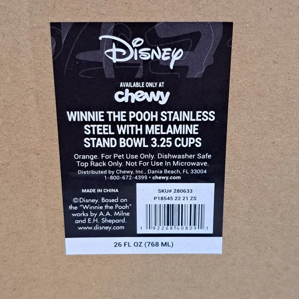 DISNEY Collectible Winnie the Pooh Pet Bowls - New In Box